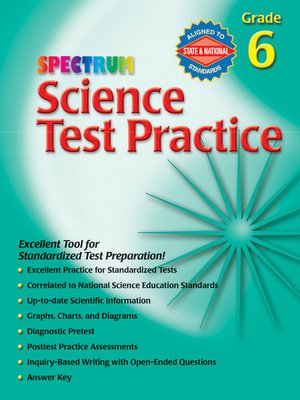 cover image of Science Test Practice, Grade 6